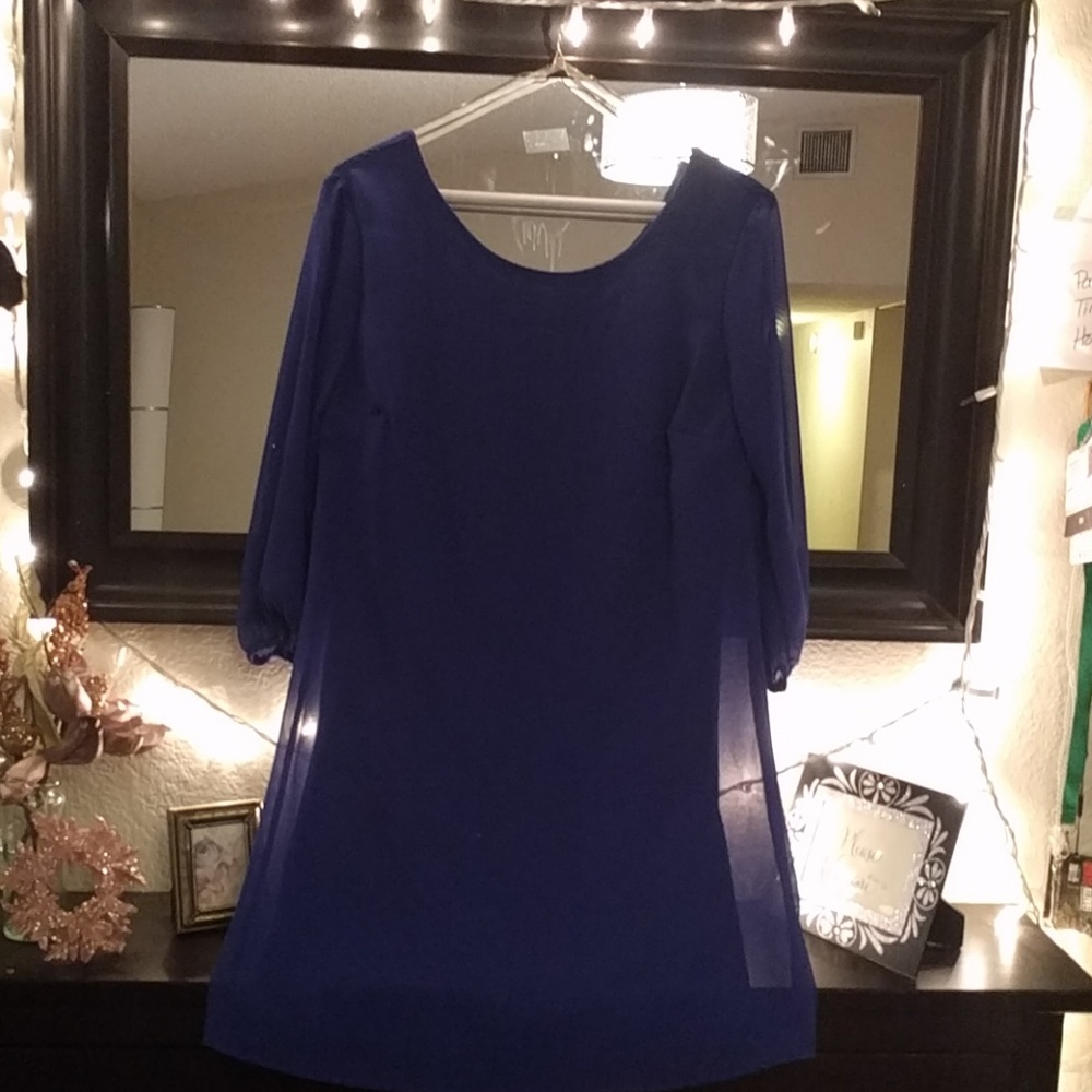 Blue Shift Dress